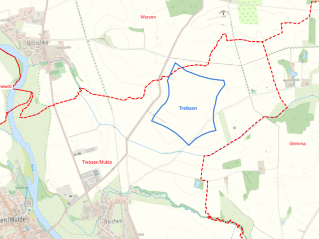 Standortkarte Windpark Trebsen